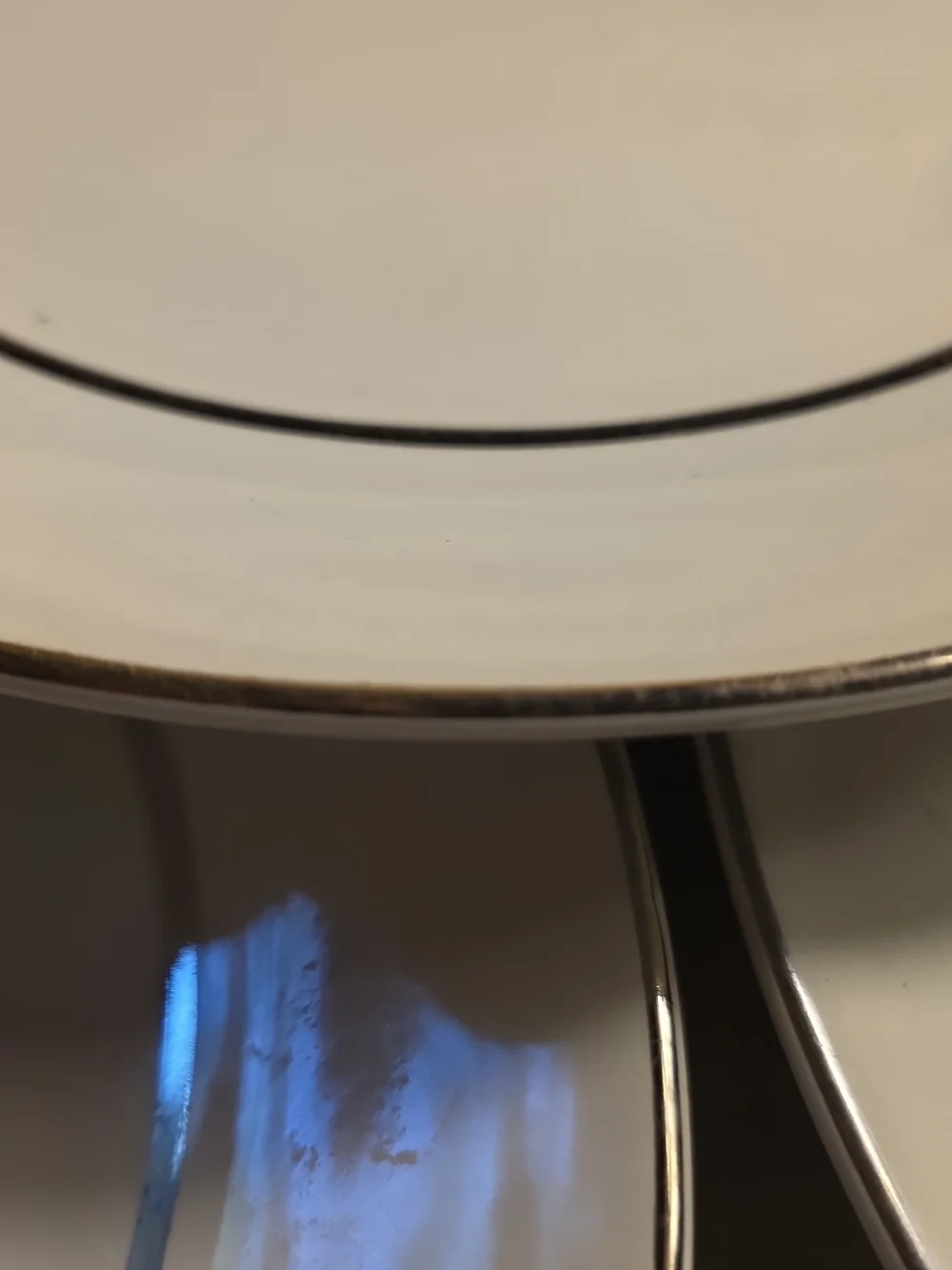 White Dinner Plates with Gold Rim - Elegant Dining Set